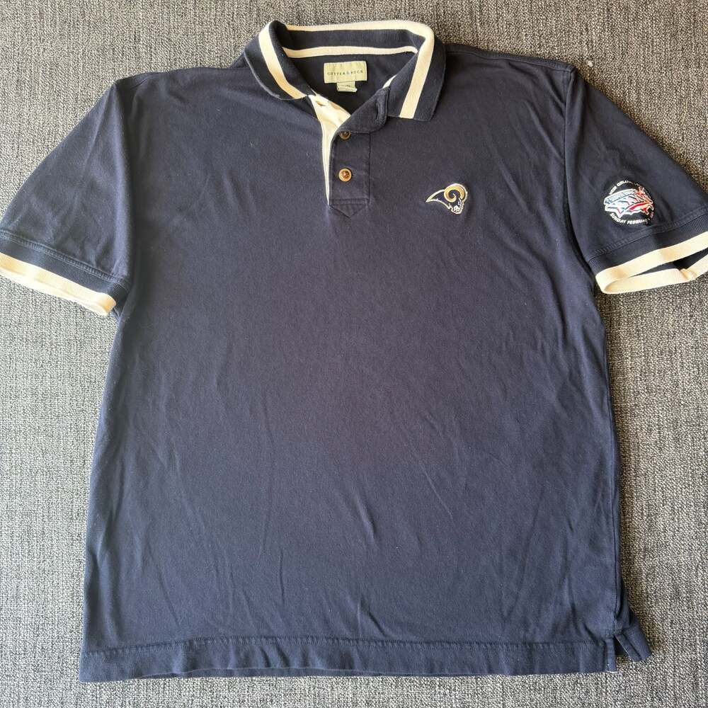 Cutter & Buck St. Louis Rams Super Bowl XXXVI Polo Shirt XL